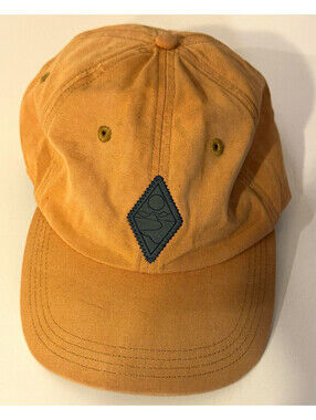 Patagonia Hat Mustard Orange Diamond Logo Patch Strapback Cap Outdoor Hiking